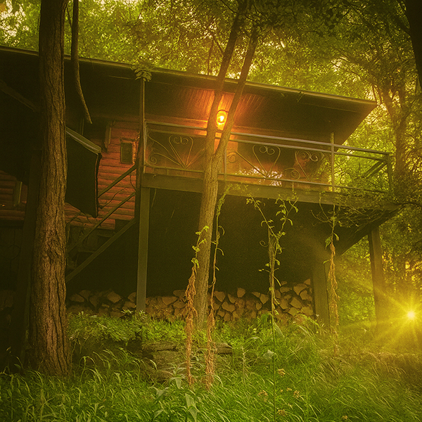 Terasa vikendice sa pogledom na prirodu Fruške gore, za mir i tišinu